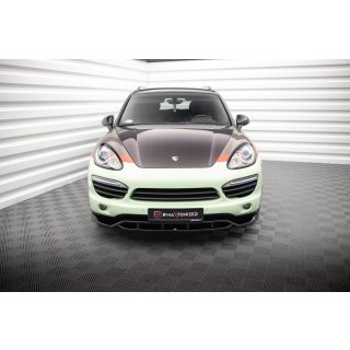 Front Ansatz für Porsche Cayenne Mk2 Carbon Look