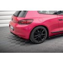 Heck Ansatz Flaps Diffusor für Volkswagen Scirocco Mk3 schwarz Hochglanz