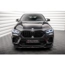 Front Ansatz V.1 für BMW X6 M F96 schwarz Hochglanz