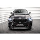 Front Ansatz V.2 für BMW X6 M F96 schwarz Hochglanz