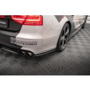 Heck Ansatz Flaps Diffusor für Audi S8 D4 Carbon Look