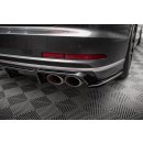 Heck Ansatz Flaps Diffusor V.2 für Audi S8 D5 schwarz Hochglanz