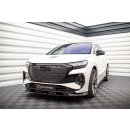 Front Ansatz V.1 für Audi Q4 e-tron Sportback Mk1 schwarz Hochglanz