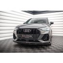 Front Ansatz V.2 für Audi Q3 S-Line F3 schwarz matt