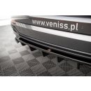 Mittlerer Diffusor Heck Ansatz DTM Look für Audi Q3 S-Line F3 Carbon Look