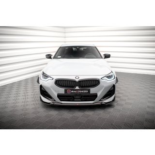 Front Ansatz V.1 für BMW 2 Coupe M-Paket / M240i G42 schwarz matt