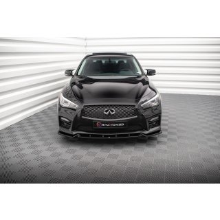 Front Ansatz V.2 für Infiniti Q50 S Mk1 schwarz Hochglanz