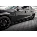 Seitenschweller Ansatz für Infiniti Q50 S Mk1 schwarz matt