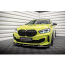 Front Ansatz V.6 für BMW 1er F40 M-Paket / M135i  schwarz Hochglanz