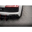 Heck Ansatz Flaps Diffusor für Audi R8 Mk2 Facelift schwarz Hochglanz