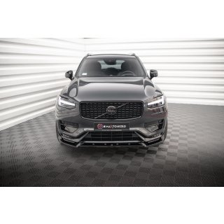 Front Ansatz V.2 für Volvo XC90 R-Design Mk2 Facelift schwarz Hochglanz