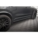 Seitenschweller Ansatz für Volvo XC90 R-Design Mk2 Facelift schwarz Hochglanz