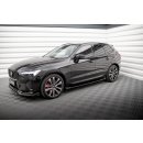 Seitenschweller Ansatz für Volvo XC60 R-Design Mk2 Facelift schwarz Hochglanz