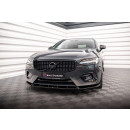 Front Ansatz für Volvo V90 R-Design Mk2 schwarz Hochglanz