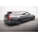 Seitenschweller Ansatz für Volvo V90 R-Design Mk2 schwarz Hochglanz