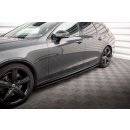 Seitenschweller Ansatz für Volvo V90 R-Design Mk2 schwarz Hochglanz