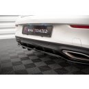 Mittlerer Diffusor Heck Ansatz DTM Look für Mercedes-Benz C Coupe AMG-Line C205 Facelift schwarz Hochglanz