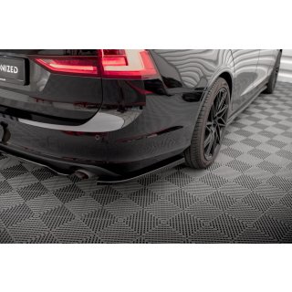 Heck Ansatz Flaps Diffusor für Volvo V90 Mk2 Carbon Look