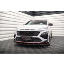 Front Ansatz V.1 für Hyundai Kona N Mk1 schwarz Hochglanz