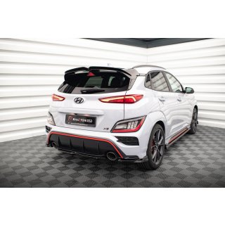 Mittlerer Diffusor Heck Ansatz für Hyundai Kona N Mk1 Carbon Look