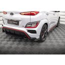 Heck Ansatz Flaps Diffusor V.2 für Hyundai Kona Mk1 schwarz Hochglanz