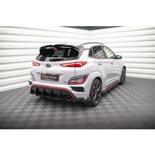 Heck Ansatz Flaps Diffusor V.1 +Flaps für Hyundai Kona N Mk1