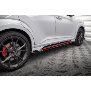 Seitenschweller Ansatz für V.2 für Hyundai Kona N Mk1 schwarz matt