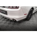 Heck Ansatz Flaps Diffusor für Ford Mustang Mk5 Facelift Carbon Look