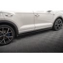 Seitenschweller Ansatz für Volkswagen T-Roc R Mk1 Facelift schwarz Hochglanz