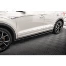 Seitenschweller Ansatz für Volkswagen T-Roc R Mk1 Facelift schwarz Hochglanz