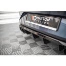 Diffusor Heck Ansatz für + Endschalldampfer Sportauspuff Attrappe Seat Leon FR Hatchback Mk4