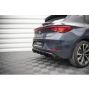 Diffusor Heck Ansatz für + Endschalldampfer Sportauspuff Attrappe Seat Leon FR Hatchback Mk4