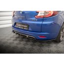 Mittlerer Diffusor Heck Ansatz DTM Look für Renault Megane GT Line Grandtour Mk3 Facelift schwarz Hochglanz