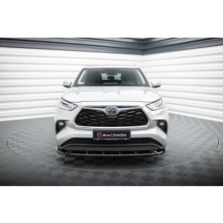 Front Ansatz für Toyota Highlander Mk4 schwarz Hochglanz