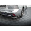 Heck Ansatz Flaps Diffusor für Toyota Highlander Mk4 schwarz Hochglanz