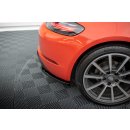 Heck Ansatz Flaps Diffusor für Porsche 718 Cayman 982c schwarz Hochglanz