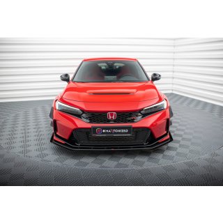 Street Pro Front Ansatz für +Flaps für + Flaps Honda Civic Type-R Mk 11 schwarz Hochglanz