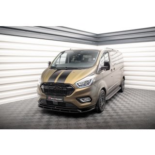 Front Ansatz für Ford Tourneo Custom Mk1 Facelift schwarz Hochglanz