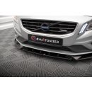 Front Ansatz V.1 für Volvo S60 R-Design Mk2 schwarz Hochglanz