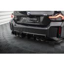 Diffusor Heck Ansatz V.1 für BMW M2 G87 schwarz Hochglanz