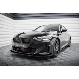 Street Pro Front Ansatz für +Flaps für + Flaps BMW 2 Coupe G42 schwarz Hochglanz