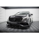 Street Pro Front Ansatz für +Flaps für + Flaps Mercedes-Benz A AMG-Line W176 Facelift schwarz Hochglanz