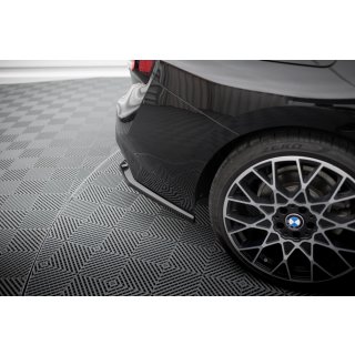 Heck Ansatz Flaps Diffusor V.1 für BMW 2 Coupe G42 schwarz Hochglanz