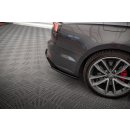 Heck Ansatz Flaps Diffusor für Audi S5 Coupe / Sportback F5 schwarz Hochglanz