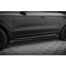 Seitenschweller Ansatz für Porsche Cayenne Sport Design Mk3 schwarz Hochglanz