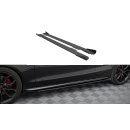 Street Pro Seitenschweller Ansatz für + Flaps Audi A5 / A5 S-Line / S5 Coupe / Cabrio 8T / 8T Facelift schwarz Hochglanz