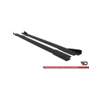 Street Pro Seitenschweller Ansatz für + Flaps Audi A5 / A5 S-Line / S5 Coupe / Cabrio 8T / 8T Facelift schwarz Hochglanz