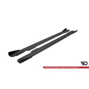 Street Pro Seitenschweller Ansatz für + Flaps Audi A5 / A5 S-Line / S5 Coupe / Cabrio 8T / 8T Facelift schwarz Hochglanz