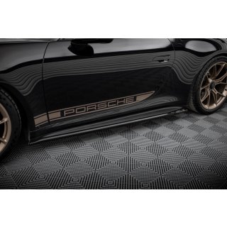 Seitenschweller Ansatz für Porsche 911 992 GT3 schwarz Hochglanz