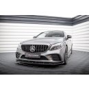 Front Ansatz V.2 für Mercedes-AMG C43 Coupe / Limousine C205 / W205 Facelift schwarz Hochglanz